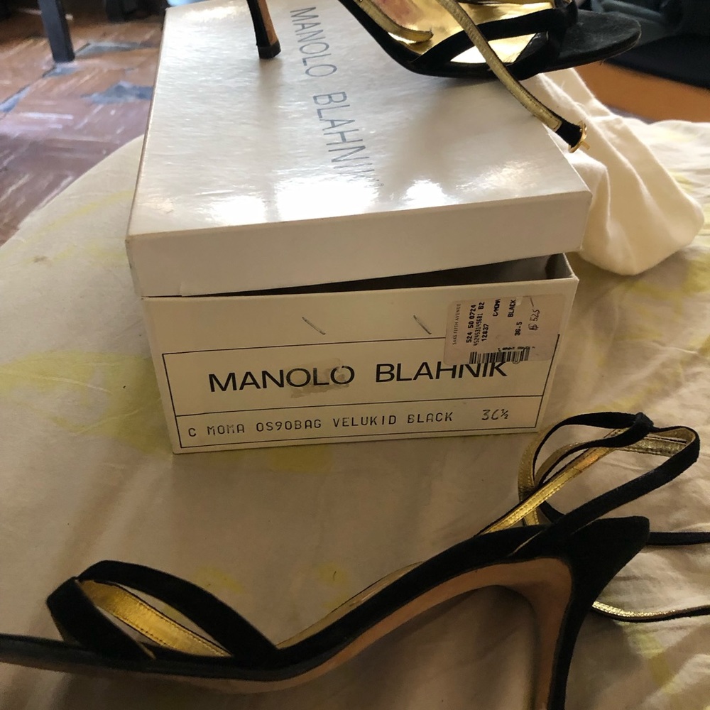 Black ankle wrap black 2inch sandal